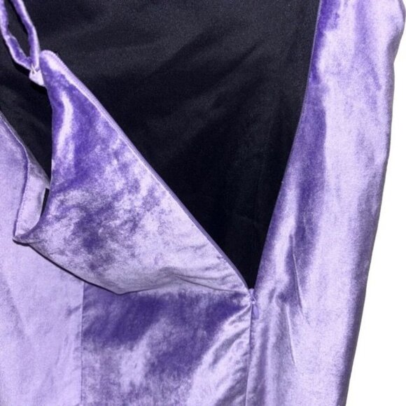 Rag & Bone Women's Juliette Velvet Dress Size 12 Violet Spaghetti Strap $450 - Picture 7 of 10